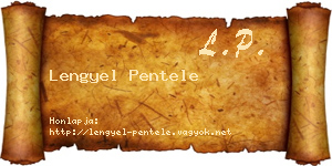 Lengyel Pentele névjegykártya