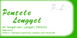 pentele lengyel business card